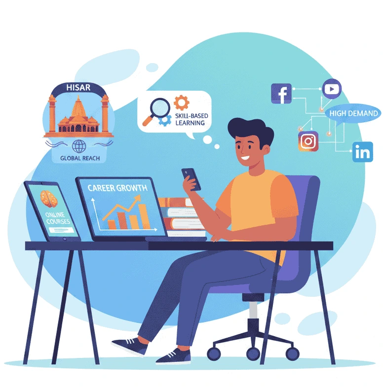 Digital marketing career start for Hisar student
