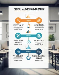 Digital marketing career roles and salaries