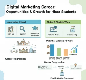 Digital marketing career path roadmap overview